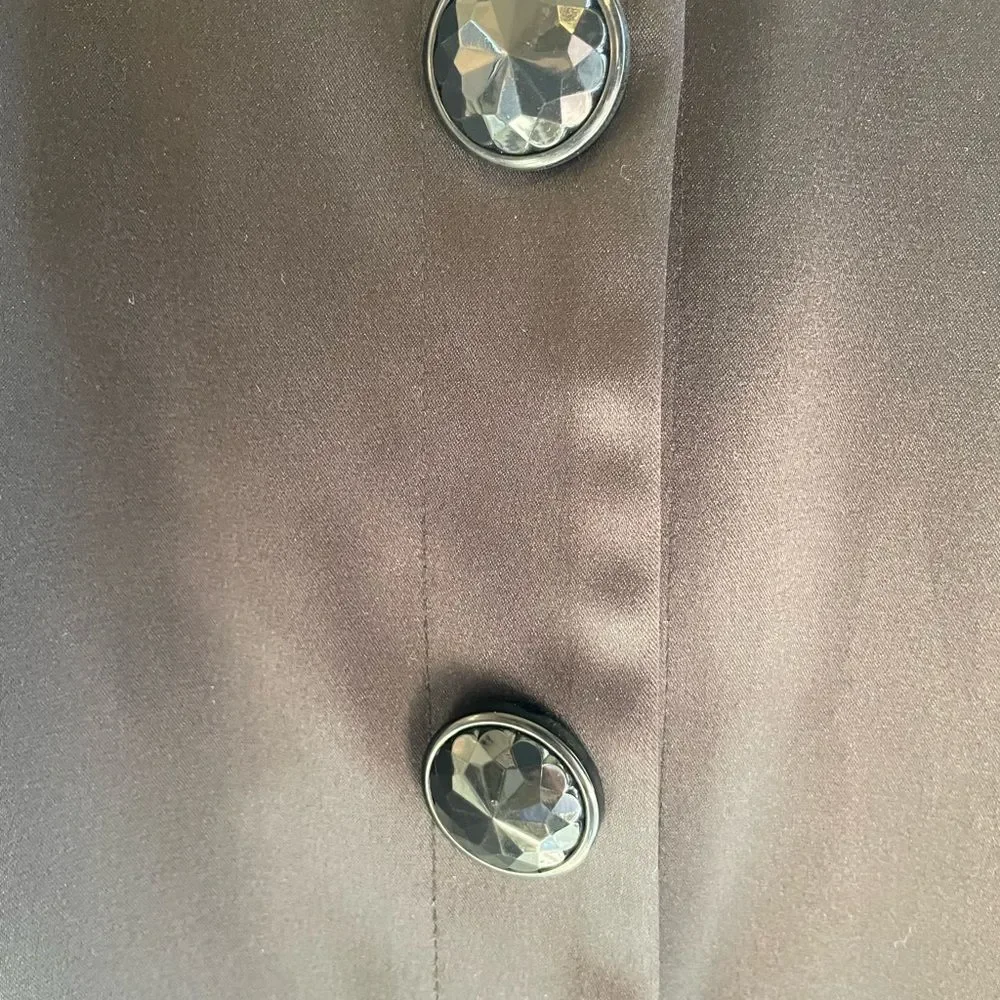 Apostrophe Petite Black Button Up Jacket - Picture 3 of 5